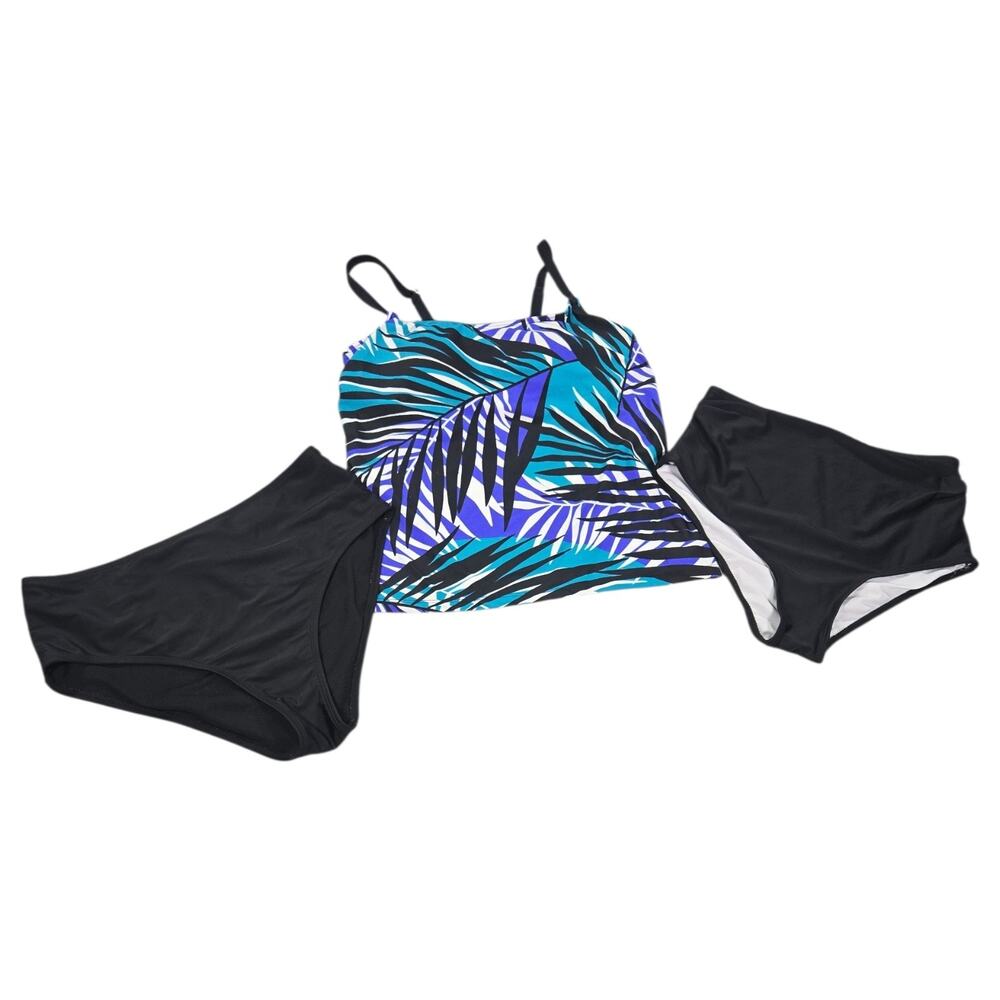 Wom Medium Tankinki Swim Bundle Mixed Brands Top 8 Bottoms Med Tropical Vacation